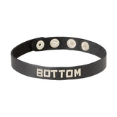 Spartacus Leather Collar - Customizable Nickel Plated Design Fancy Dress Ups